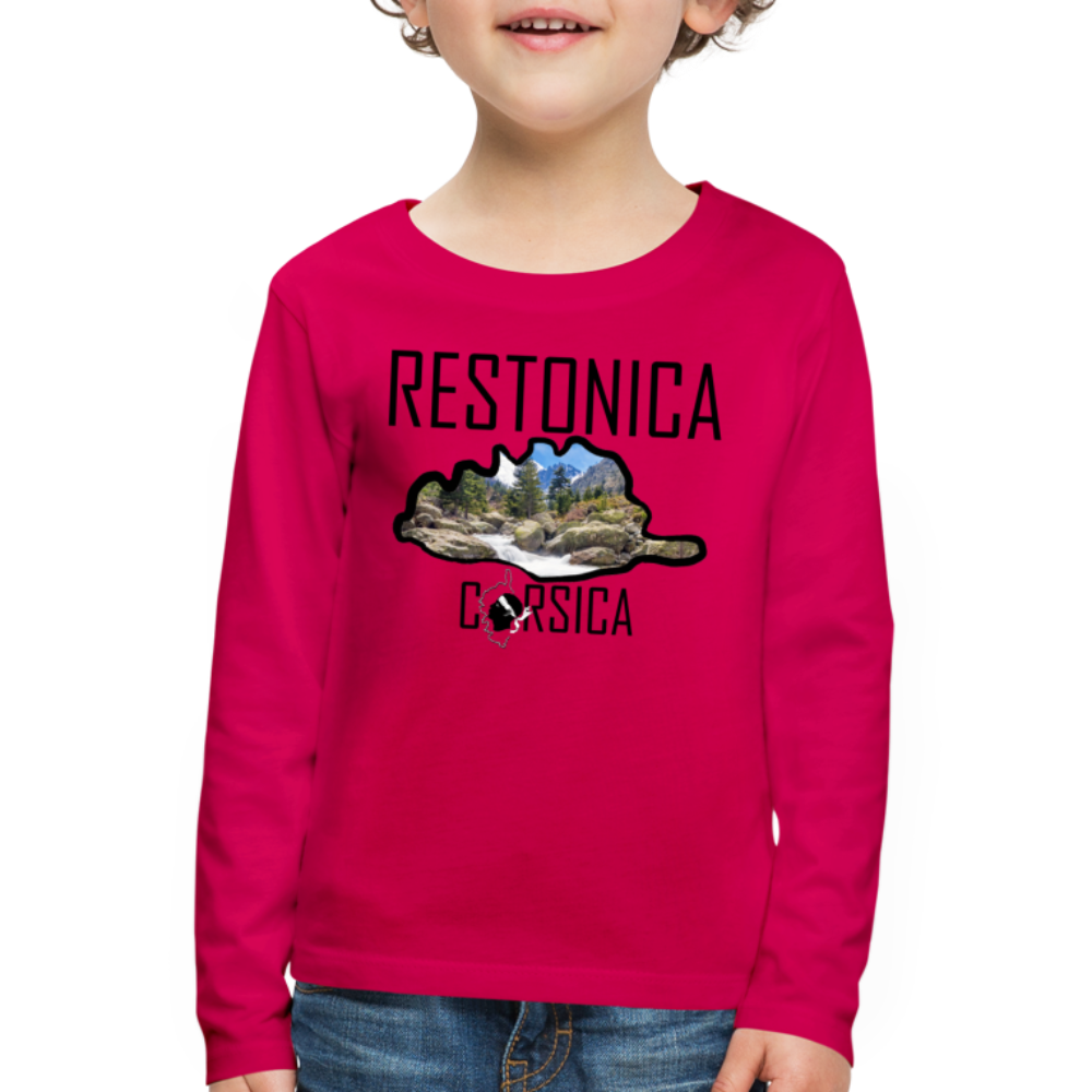 T-shirt ML Enfant La Restonica Corsica - Ochju Ochju rubis / 98/104 (2 ans) SPOD T-shirt manches longues Premium Enfant T-shirt ML Enfant La Restonica Corsica