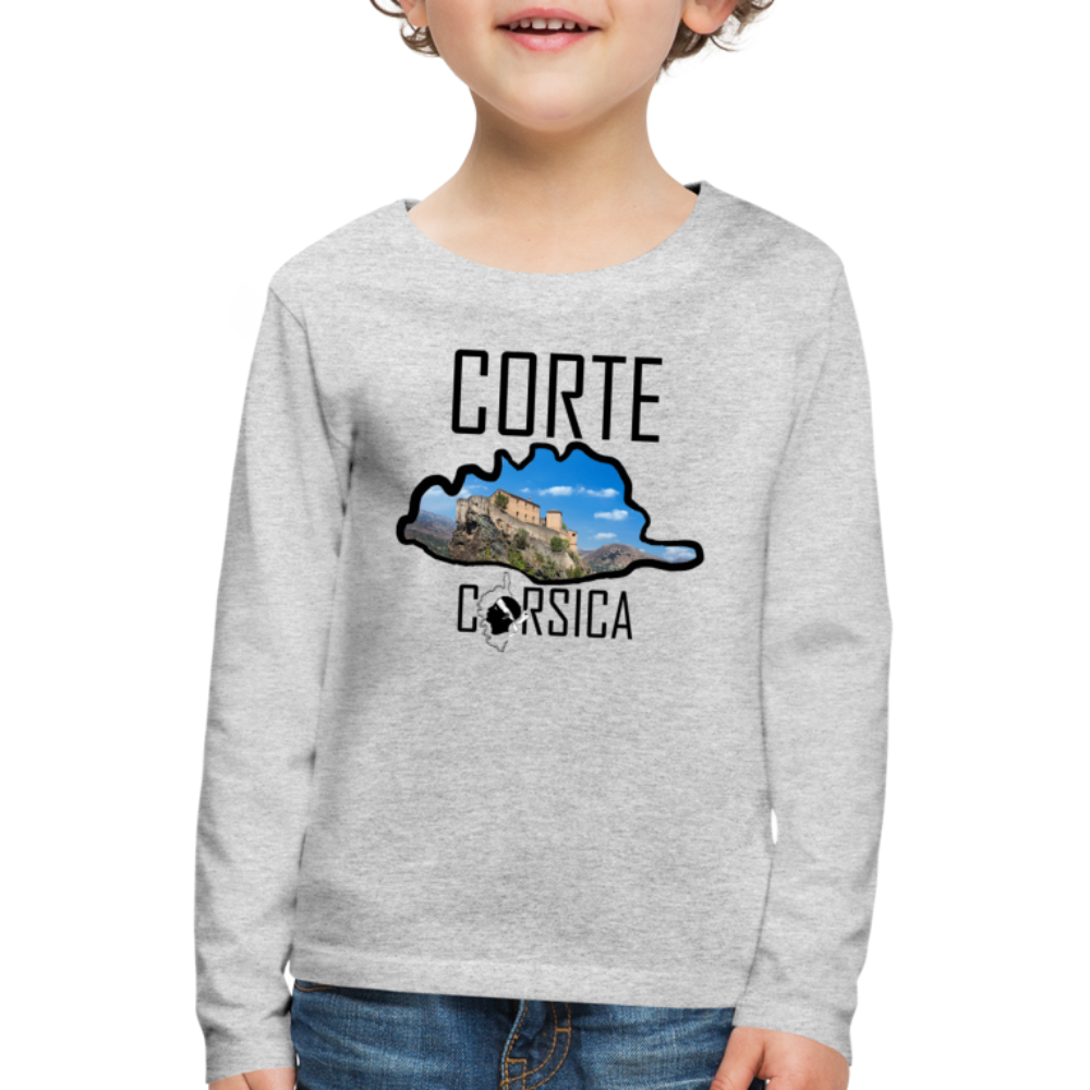 T-shirt ML Enfant Corte Corsica - Ochju Ochju gris chiné / 98/104 (2 ans) SPOD T-shirt manches longues Premium Enfant T-shirt ML Enfant Corte Corsica