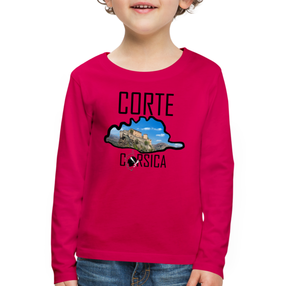T-shirt ML Enfant Corte Corsica - Ochju Ochju rubis / 98/104 (2 ans) SPOD T-shirt manches longues Premium Enfant T-shirt ML Enfant Corte Corsica