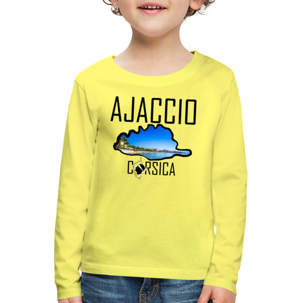 T-shirt ML Enfant Ajaccio Corsica - Ochju Ochju jaune / 98/104 (2 ans) SPOD T-shirt manches longues Premium Enfant T-shirt ML Enfant Ajaccio Corsica