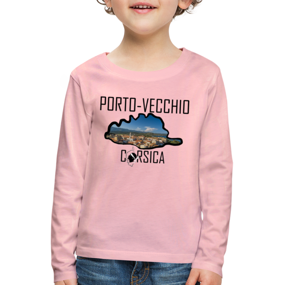 T-shirt ML Enfant Porto-Vecchio Corsica - Ochju Ochju rose liberty / 98/104 (2 ans) SPOD T-shirt manches longues Premium Enfant T-shirt ML Enfant Porto-Vecchio Corsica
