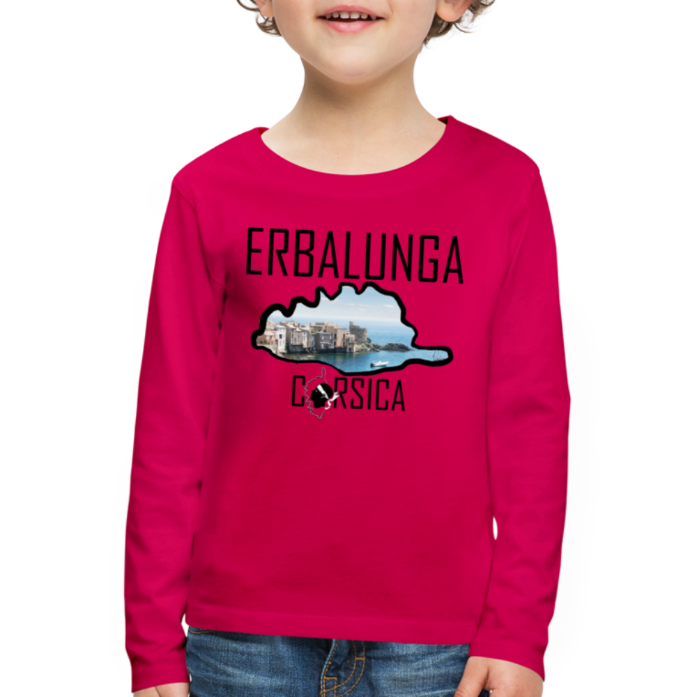 T-shirt ML Enfant Erbalunga Corsica - Ochju Ochju rubis / 98/104 (2 ans) SPOD T-shirt manches longues Premium Enfant T-shirt ML Enfant Erbalunga Corsica