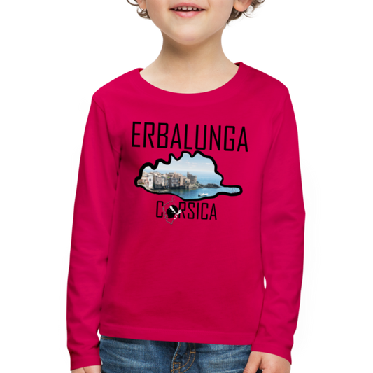 T-shirt ML Enfant Erbalunga Corsica - Ochju Ochju rubis / 98/104 (2 ans) SPOD T-shirt manches longues Premium Enfant T-shirt ML Enfant Erbalunga Corsica