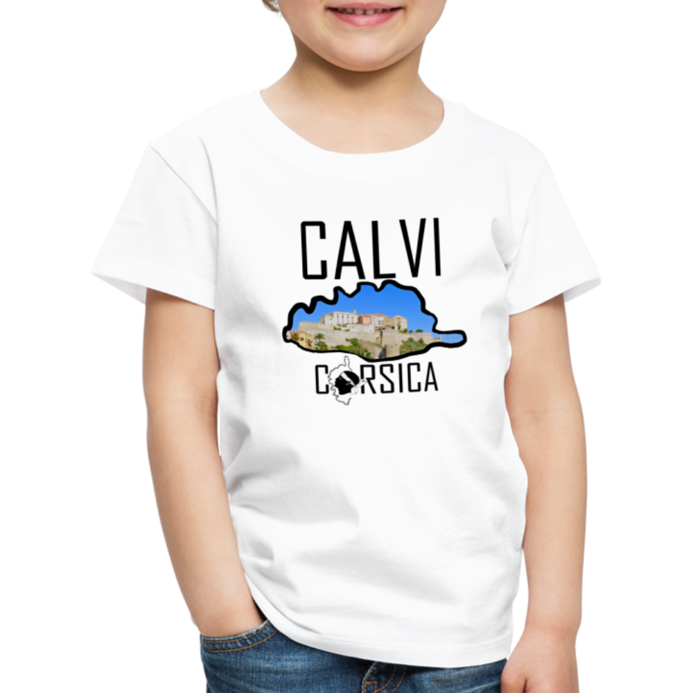 T-shirt Premium Enfant Calvi Corsica - Ochju Ochju blanc / 98/104 (2 ans) SPOD T-shirt Premium Enfant T-shirt Premium Enfant Calvi Corsica