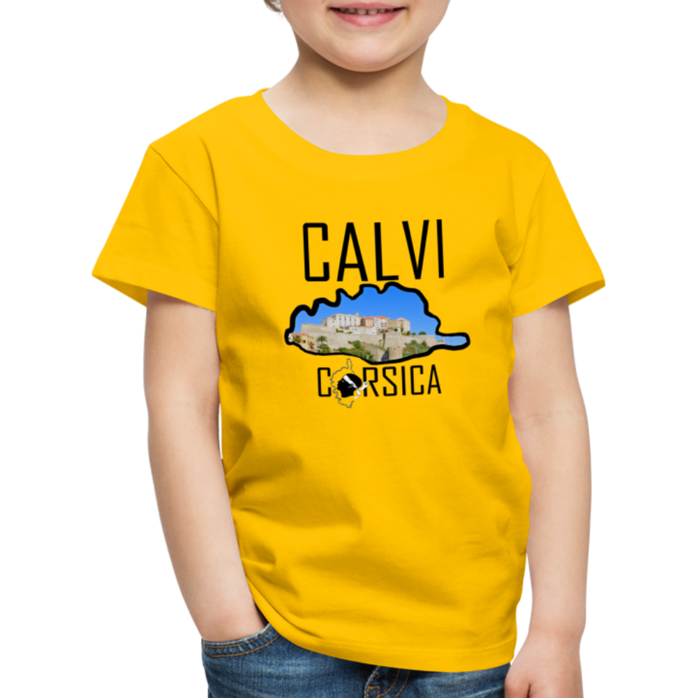 T-shirt Premium Enfant Calvi Corsica - Ochju Ochju jaune soleil / 98/104 (2 ans) SPOD T-shirt Premium Enfant T-shirt Premium Enfant Calvi Corsica