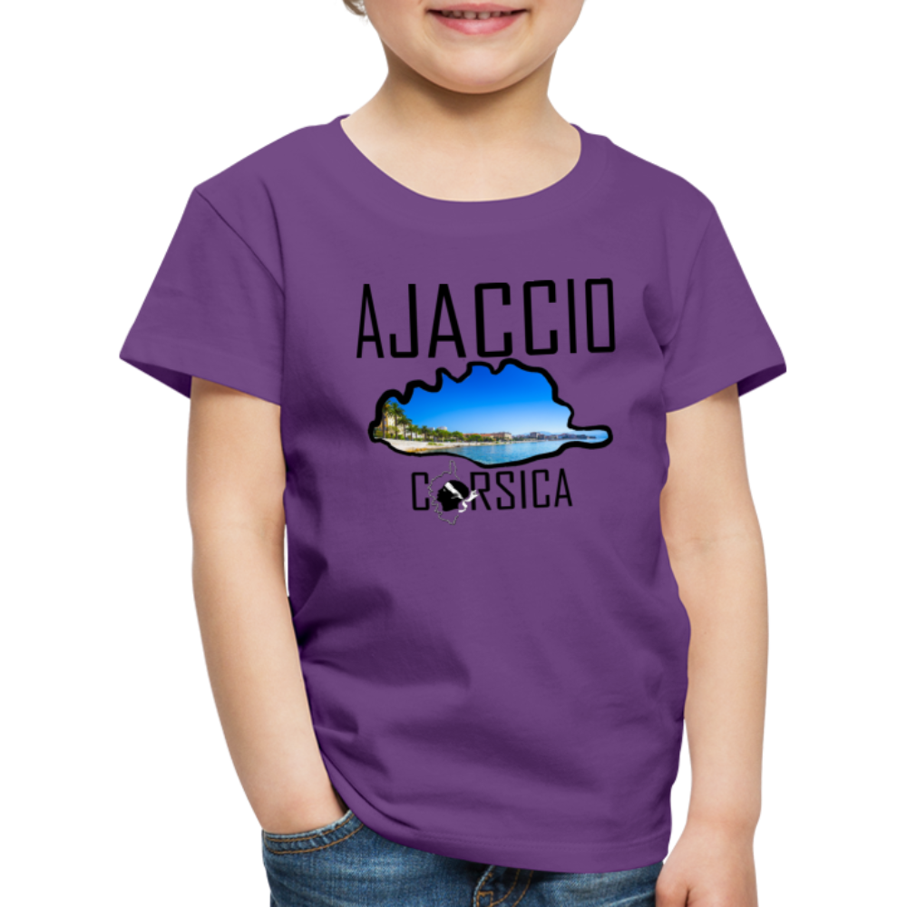 T-shirt Premium Enfant Ajaccio Corsica - Ochju Ochju violet / 98/104 (2 ans) SPOD T-shirt Premium Enfant T-shirt Premium Enfant Ajaccio Corsica