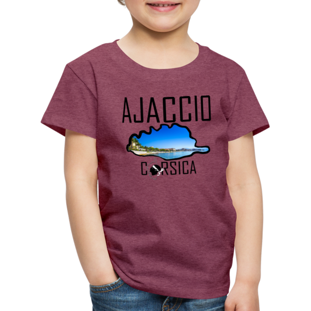 T-shirt Premium Enfant Ajaccio Corsica - Ochju Ochju rouge bordeaux chiné / 98/104 (2 ans) SPOD T-shirt Premium Enfant T-shirt Premium Enfant Ajaccio Corsica
