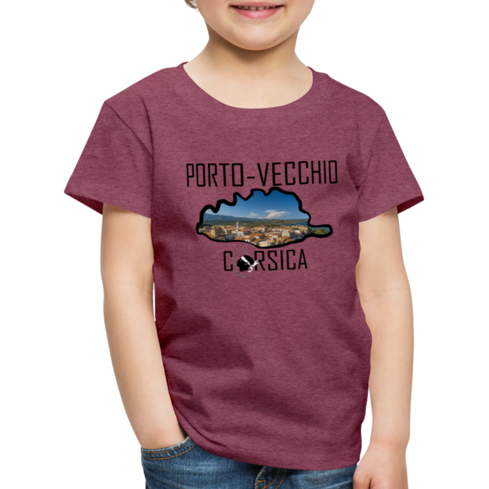 T-shirt Premium Enfant Porto-Vecchio - Ochju Ochju rouge bordeaux chiné / 98/104 (2 ans) SPOD T-shirt Premium Enfant T-shirt Premium Enfant Porto-Vecchio