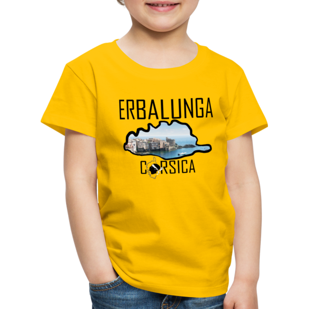 T-shirt Premium Enfant Erbalunga Corsica - Ochju Ochju jaune soleil / 98/104 (2 ans) SPOD T-shirt Premium Enfant T-shirt Premium Enfant Erbalunga Corsica
