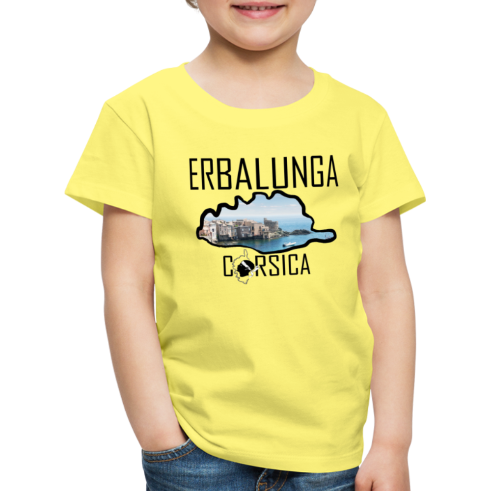 T-shirt Premium Enfant Erbalunga Corsica - Ochju Ochju jaune / 98/104 (2 ans) SPOD T-shirt Premium Enfant T-shirt Premium Enfant Erbalunga Corsica
