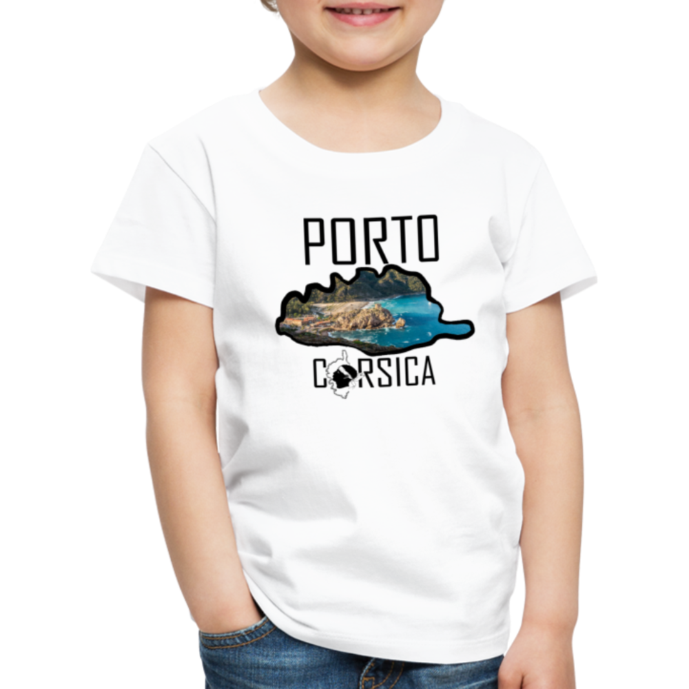 T-shirt Premium Enfant Porto Corsica - Ochju Ochju blanc / 98/104 (2 ans) SPOD T-shirt Premium Enfant T-shirt Premium Enfant Porto Corsica