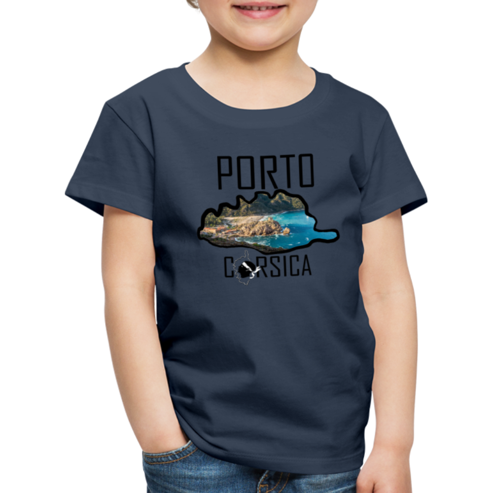 T-shirt Premium Enfant Porto Corsica - Ochju Ochju bleu marine / 98/104 (2 ans) SPOD T-shirt Premium Enfant T-shirt Premium Enfant Porto Corsica