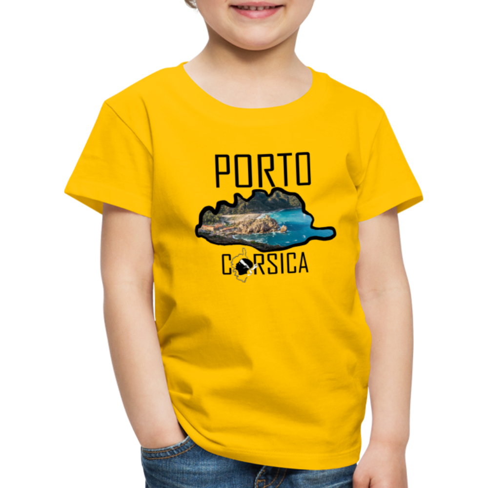 T-shirt Premium Enfant Porto Corsica - Ochju Ochju jaune soleil / 98/104 (2 ans) SPOD T-shirt Premium Enfant T-shirt Premium Enfant Porto Corsica