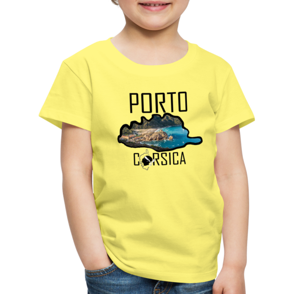 T-shirt Premium Enfant Porto Corsica - Ochju Ochju jaune / 98/104 (2 ans) SPOD T-shirt Premium Enfant T-shirt Premium Enfant Porto Corsica