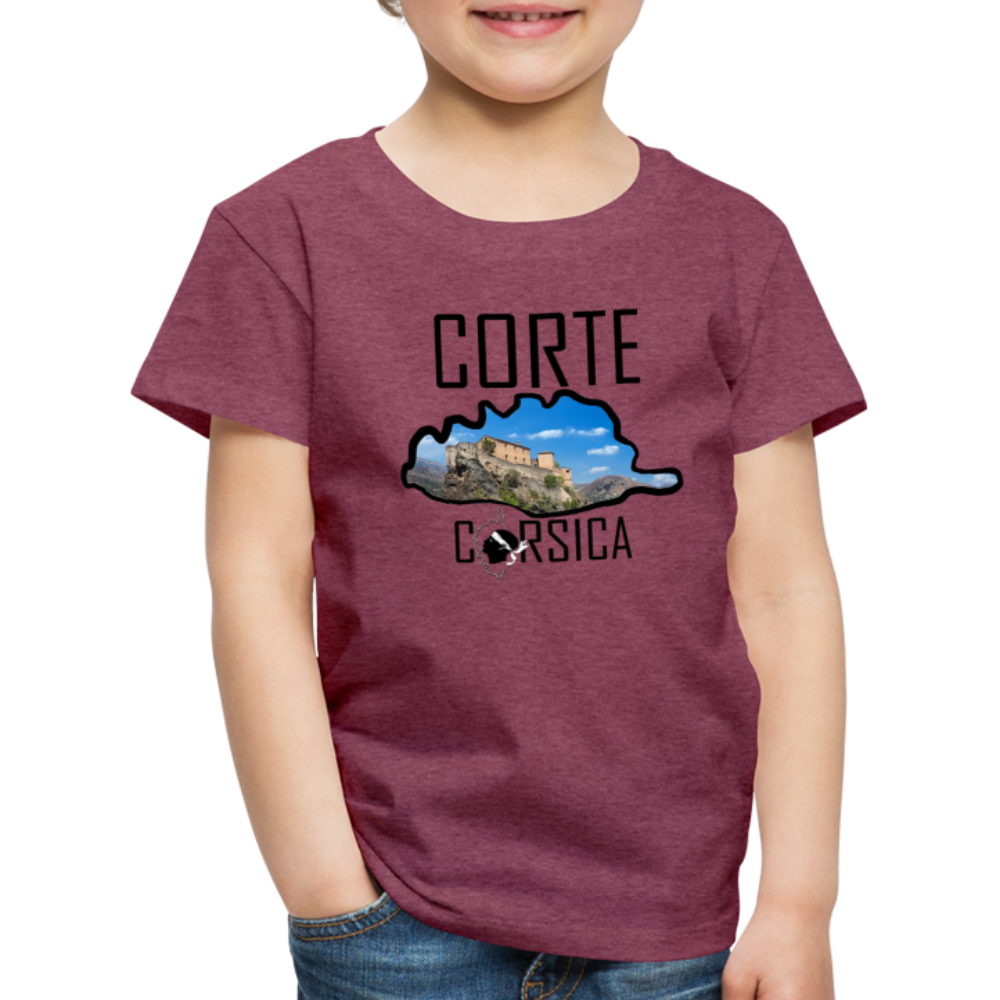 T-shirt Premium Enfant Corte Corsica - Ochju Ochju rouge bordeaux chiné / 98/104 (2 ans) SPOD T-shirt Premium Enfant T-shirt Premium Enfant Corte Corsica