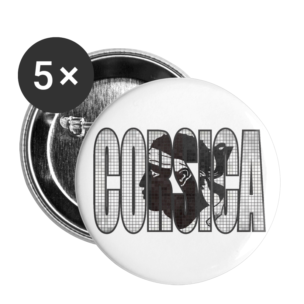 Lot de 5 badges (32 mm) Corsica - Ochju Ochju taille unique SPOD Lot de 5 moyens badges (32 mm) Lot de 5 badges (32 mm) Corsica