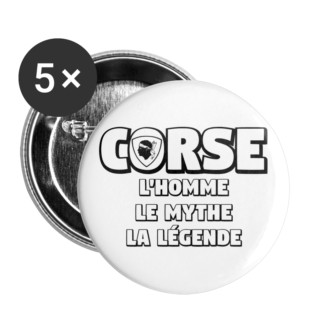 Lot de 5 badges (32 mm) Corse, La Légende - Ochju Ochju taille unique SPOD Lot de 5 moyens badges (32 mm) Lot de 5 badges (32 mm) Corse, La Légende