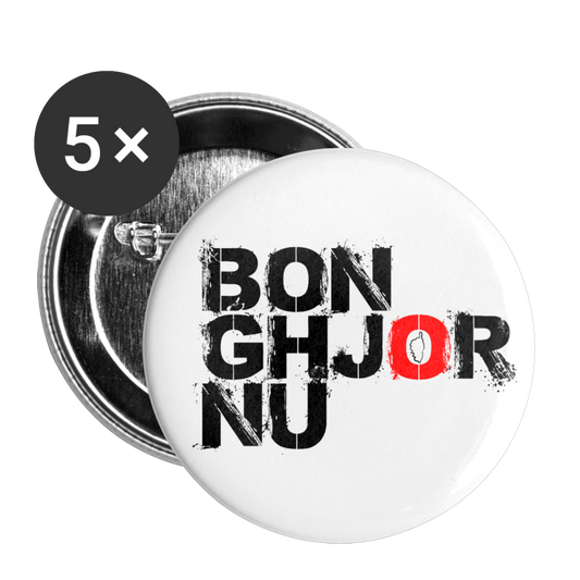 Lot de 5 badges (32 mm) Bonghjornu - Ochju Ochju taille unique SPOD Lot de 5 moyens badges (32 mm) Lot de 5 badges (32 mm) Bonghjornu