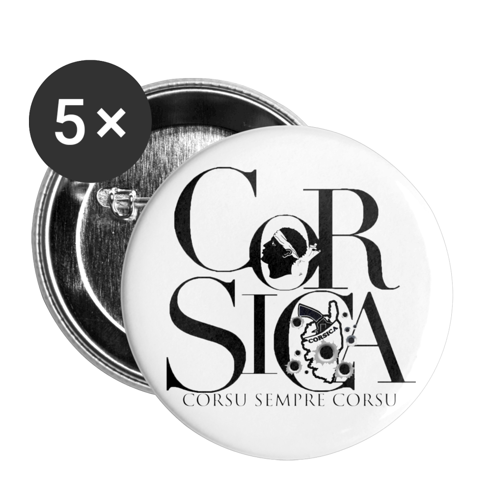 Lot de 5 badges (32 mm) Corsu Sempre Corsu - Ochju Ochju taille unique SPOD Lot de 5 moyens badges (32 mm) Lot de 5 badges (32 mm) Corsu Sempre Corsu