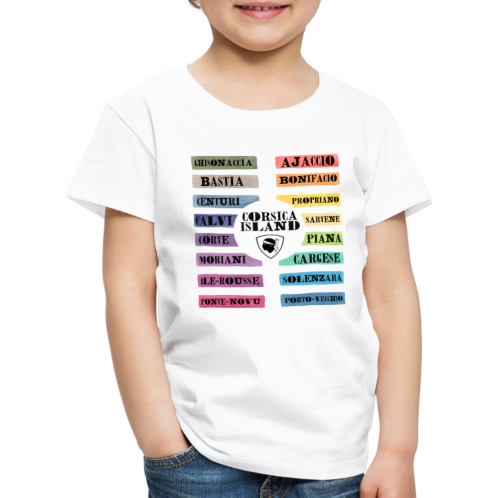 T-shirt Premium Enfant Corsica Island - Ochju Ochju blanc / 98/104 (2 ans) SPOD T-shirt Premium Enfant T-shirt Premium Enfant Corsica Island