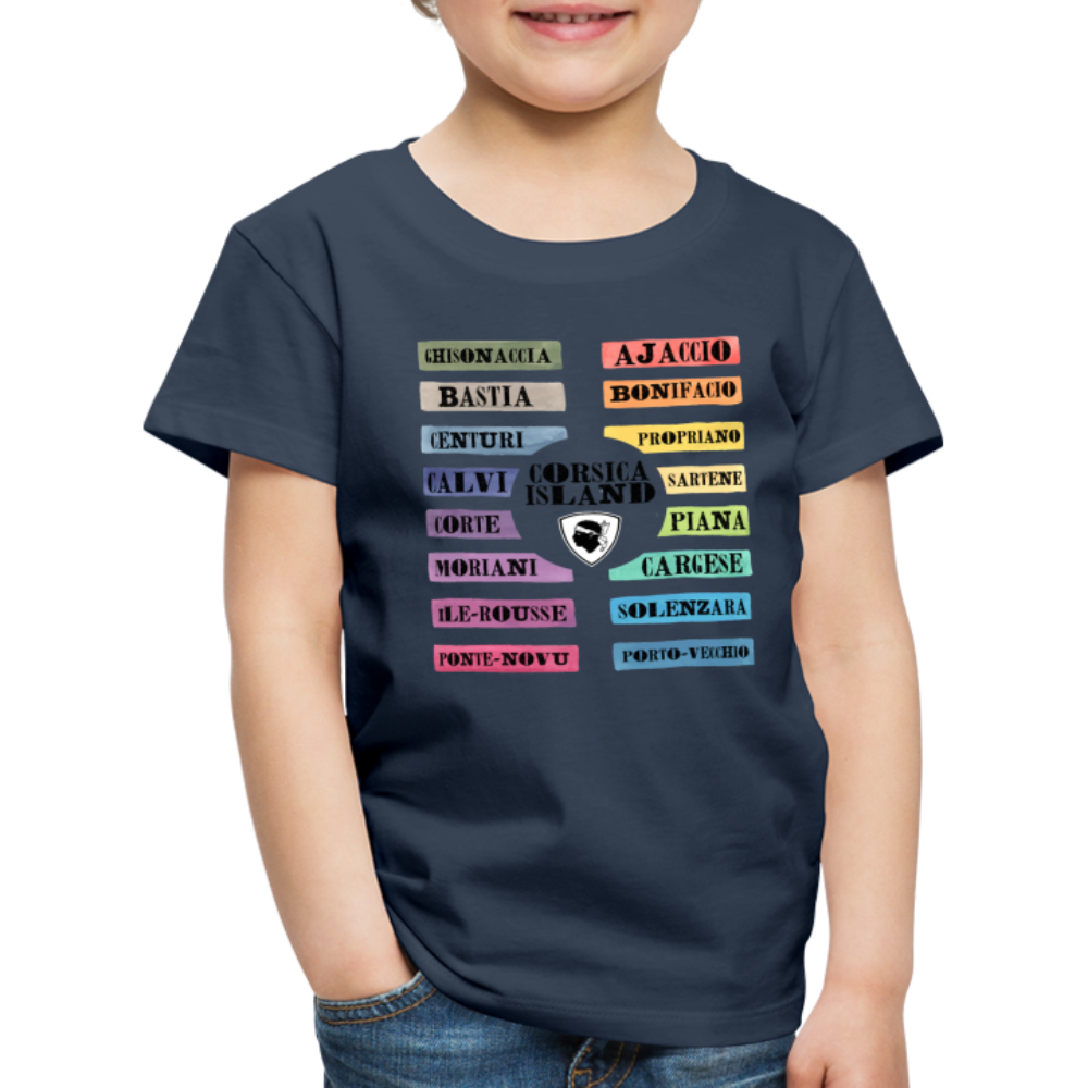 T-shirt Premium Enfant Corsica Island - Ochju Ochju bleu marine / 98/104 (2 ans) SPOD T-shirt Premium Enfant T-shirt Premium Enfant Corsica Island