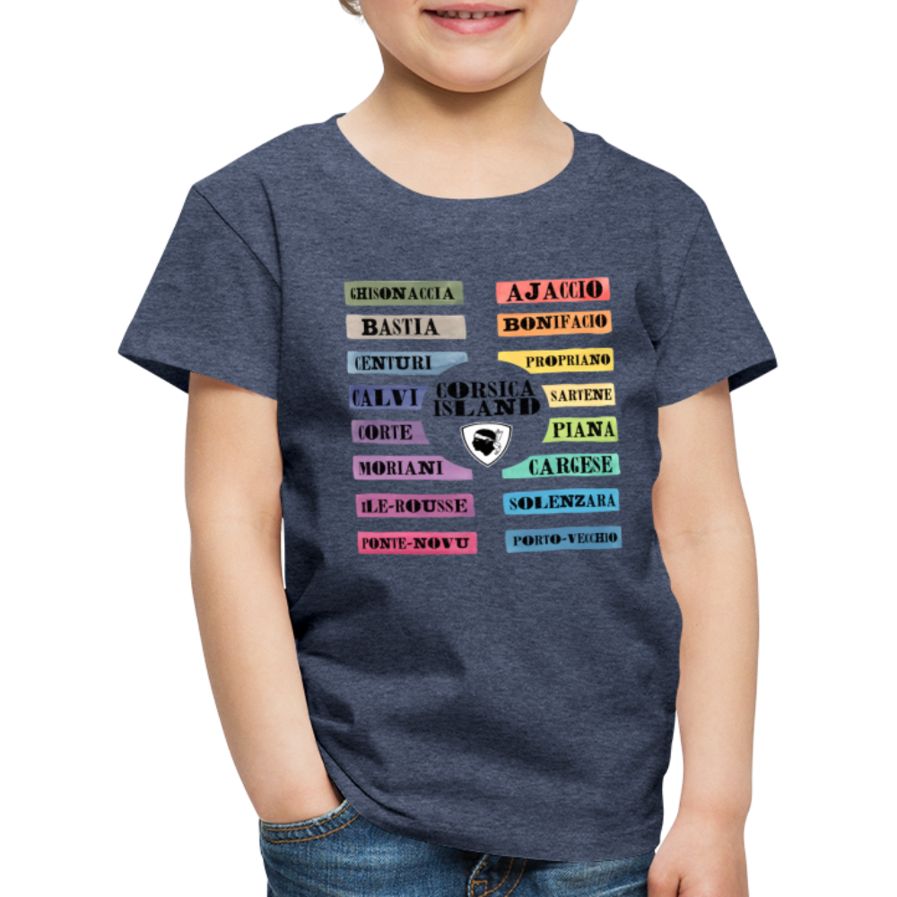 T-shirt Premium Enfant Corsica Island - Ochju Ochju bleu chiné / 98/104 (2 ans) SPOD T-shirt Premium Enfant T-shirt Premium Enfant Corsica Island