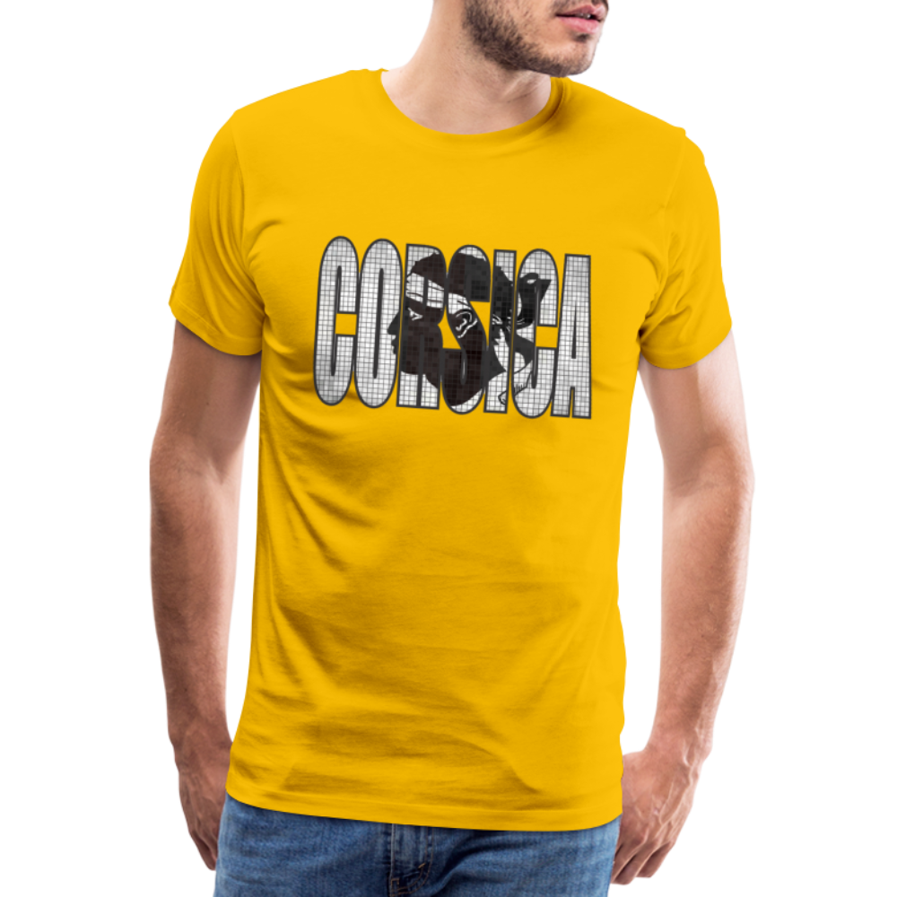 T-shirt Premium Homme Corsica - Ochju Ochju jaune soleil / S SPOD T-shirt Premium Homme T-shirt Premium Homme Corsica