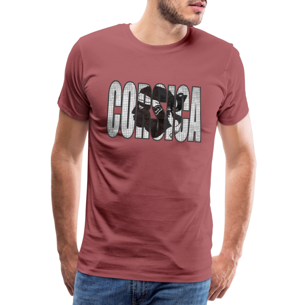 T-shirt Premium Homme Corsica - Ochju Ochju bordeaux délavé / S SPOD T-shirt Premium Homme T-shirt Premium Homme Corsica