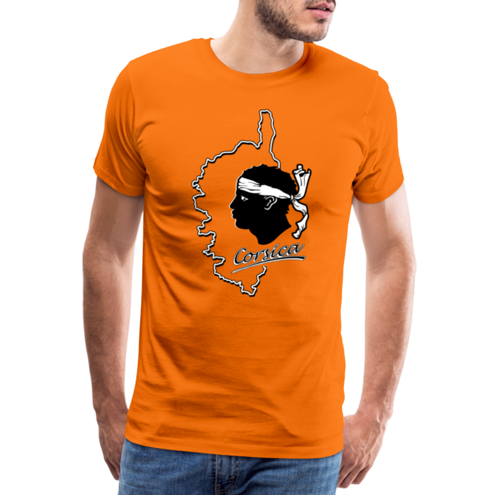 T-shirt Premium Homme Corse & Tête de Maure - Ochju Ochju orange / S SPOD T-shirt Premium Homme T-shirt Premium Homme Corse & Tête de Maure