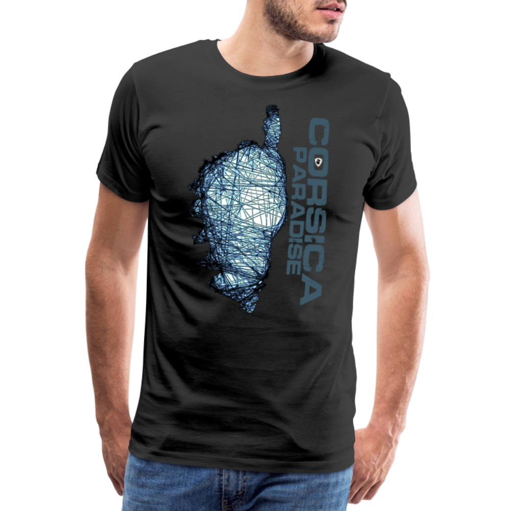 T-shirt Premium Homme Corsica Paradise - Ochju Ochju noir / S SPOD T-shirt Premium Homme T-shirt Premium Homme Corsica Paradise