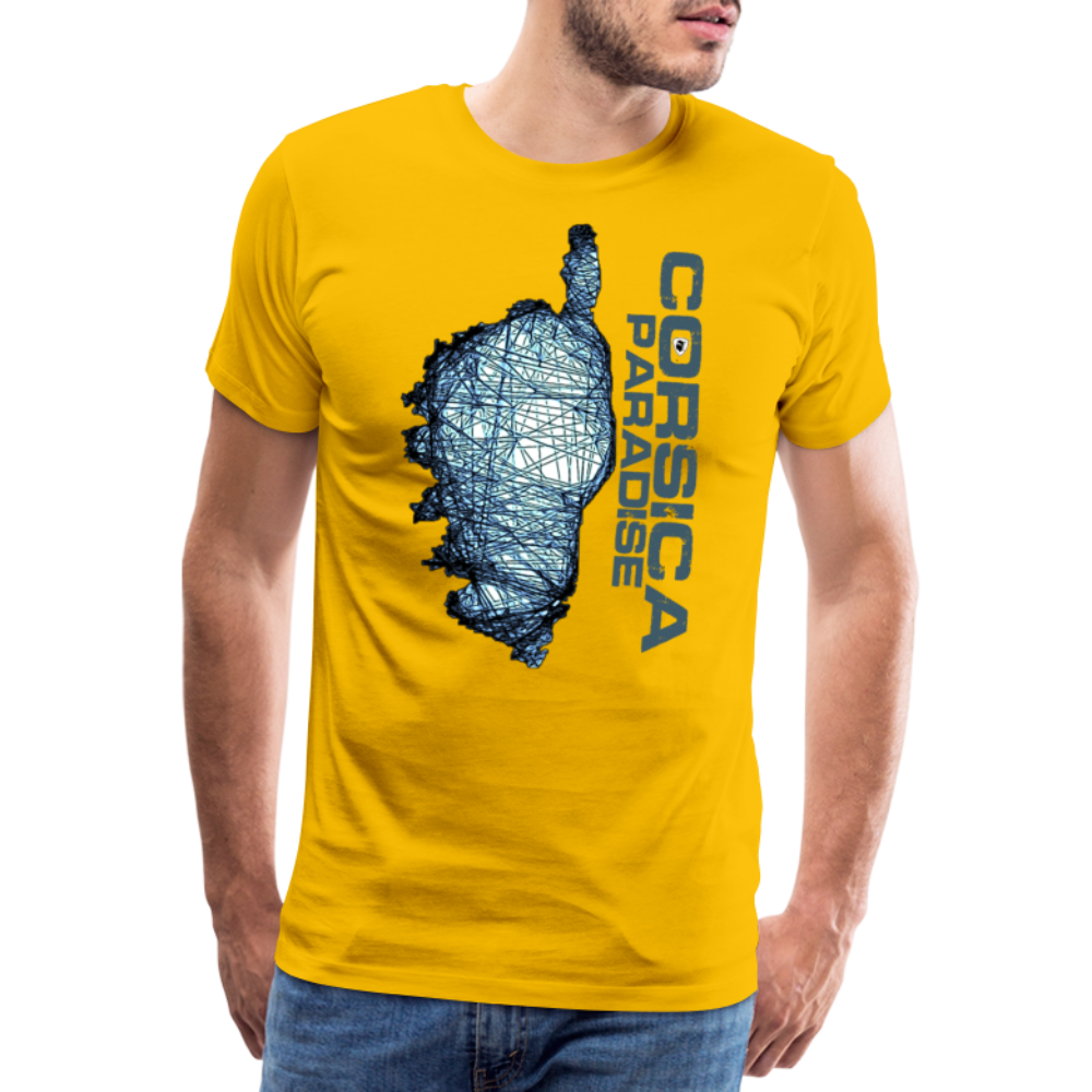 T-shirt Premium Homme Corsica Paradise - Ochju Ochju jaune soleil / S SPOD T-shirt Premium Homme T-shirt Premium Homme Corsica Paradise