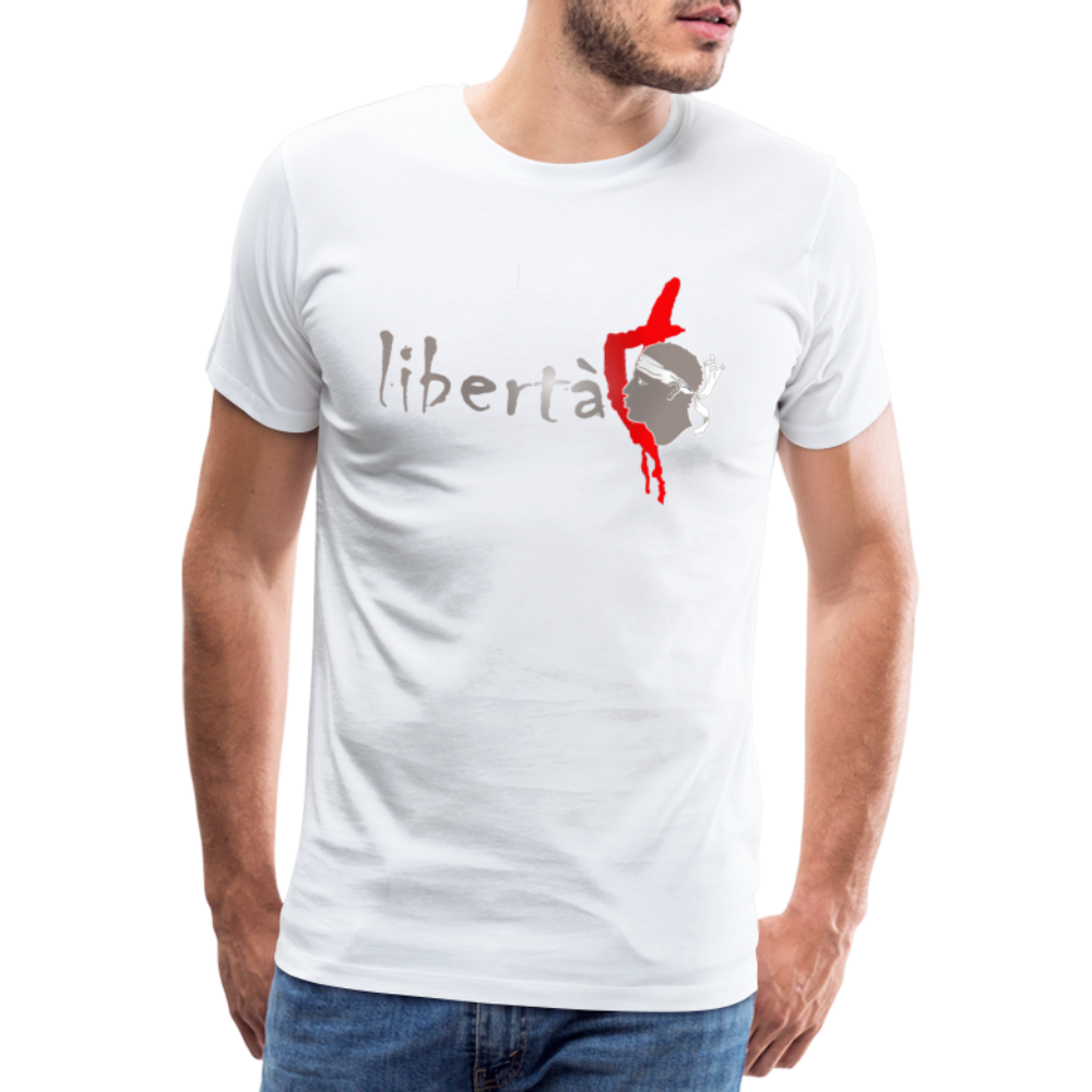 T-shirt Premium Homme Libertà Corsica - Ochju Ochju blanc / S SPOD T-shirt Premium Homme T-shirt Premium Homme Libertà Corsica