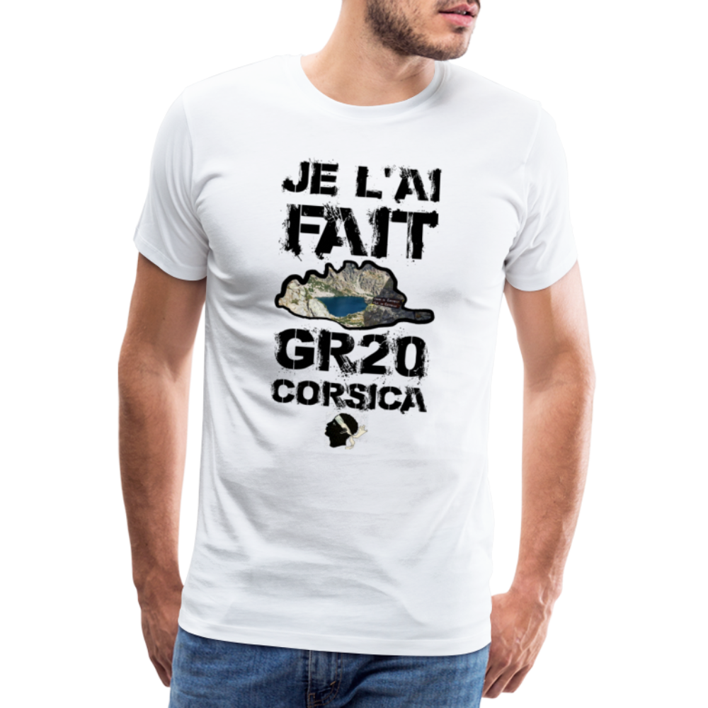T-shirt Premium Homme GR20 Je L'ai Fait - Ochju Ochju blanc / S SPOD T-shirt Premium Homme T-shirt Premium Homme GR20 Je L'ai Fait