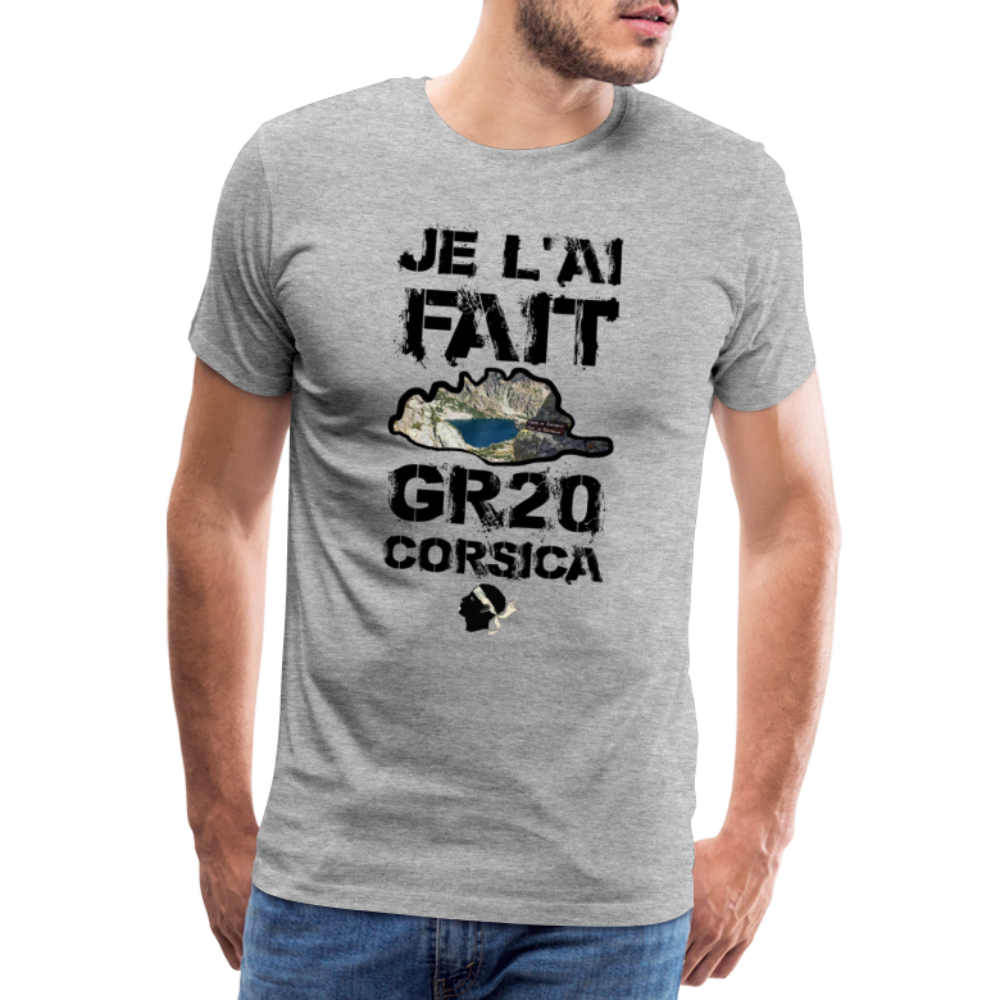 T-shirt Premium Homme GR20 Je L'ai Fait - Ochju Ochju gris chiné / S SPOD T-shirt Premium Homme T-shirt Premium Homme GR20 Je L'ai Fait