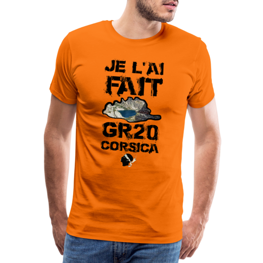 T-shirt Premium Homme GR20 Je L'ai Fait - Ochju Ochju orange / S SPOD T-shirt Premium Homme T-shirt Premium Homme GR20 Je L'ai Fait