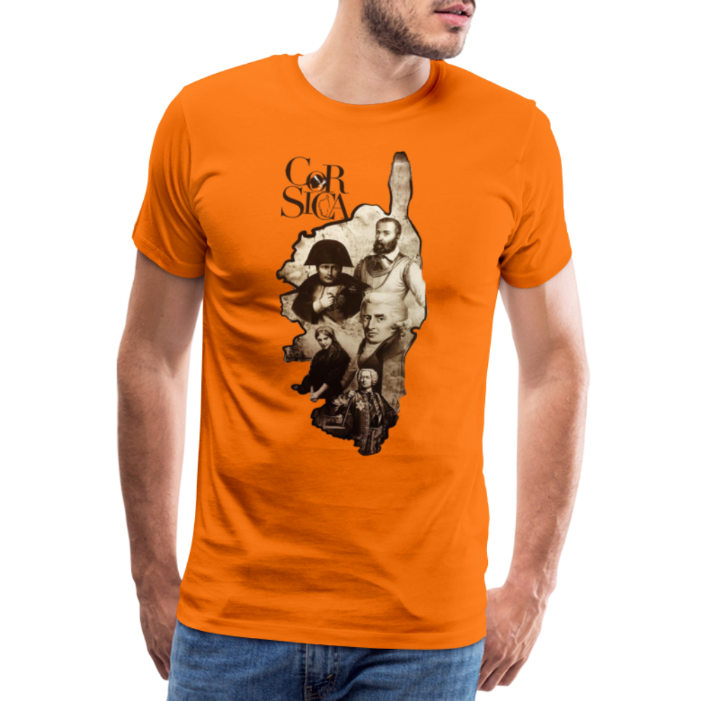 T-shirt Premium Homme Les Grands Hommes Corses - Ochju Ochju orange / S SPOD T-shirt Premium Homme T-shirt Premium Homme Les Grands Hommes Corses