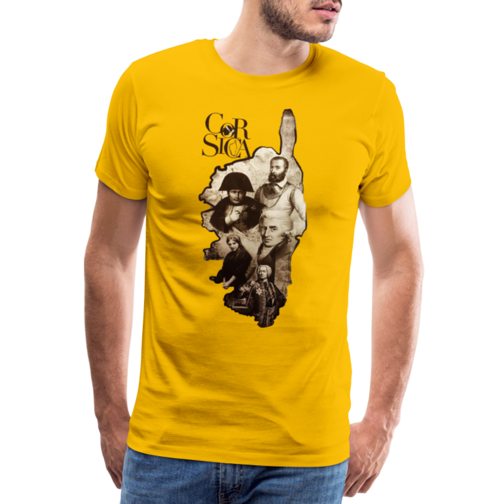 T-shirt Premium Homme Les Grands Hommes Corses - Ochju Ochju jaune soleil / S SPOD T-shirt Premium Homme T-shirt Premium Homme Les Grands Hommes Corses