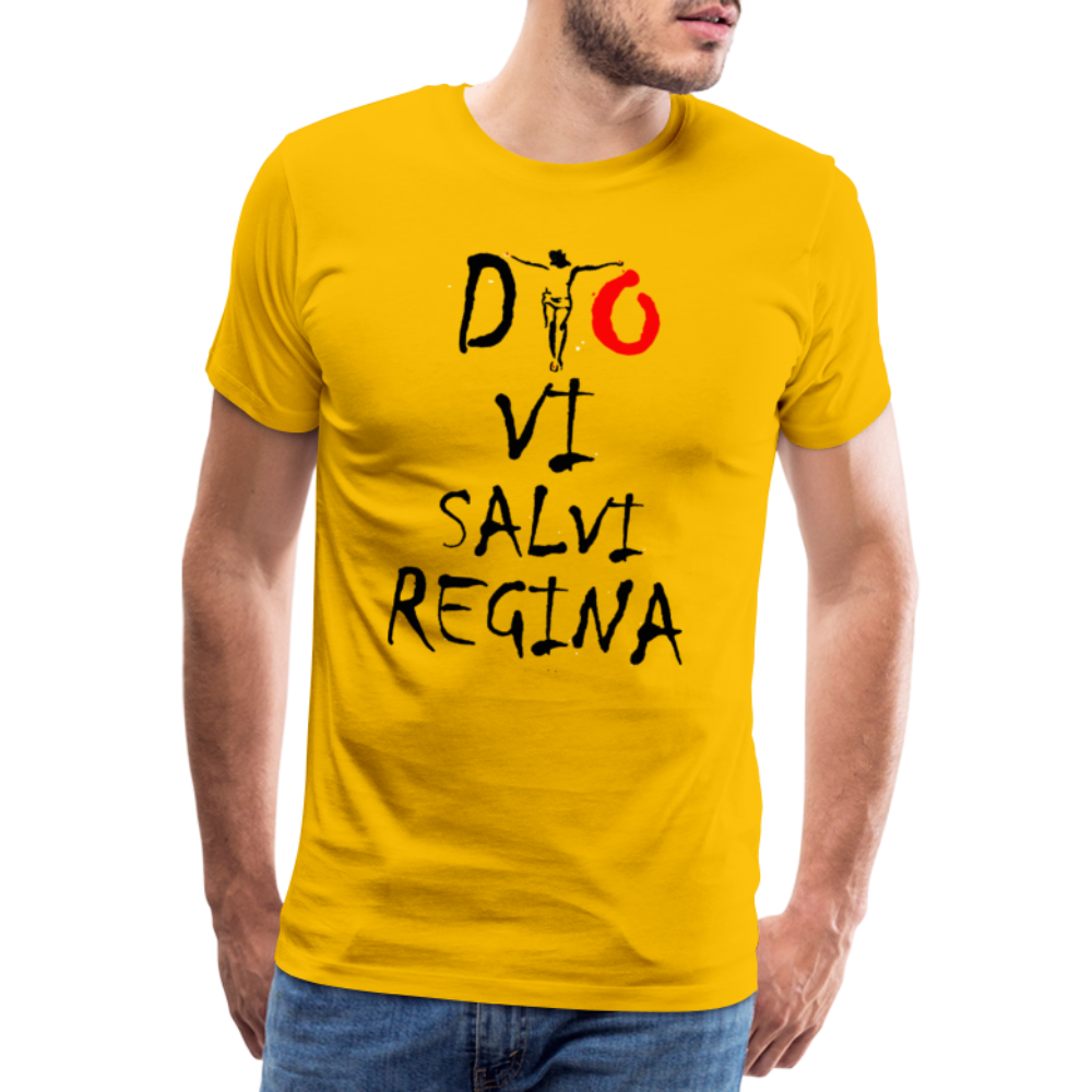 T-shirt Premium Homme Dio Vi Salvi Regina - Ochju Ochju jaune soleil / S SPOD T-shirt Premium Homme T-shirt Premium Homme Dio Vi Salvi Regina