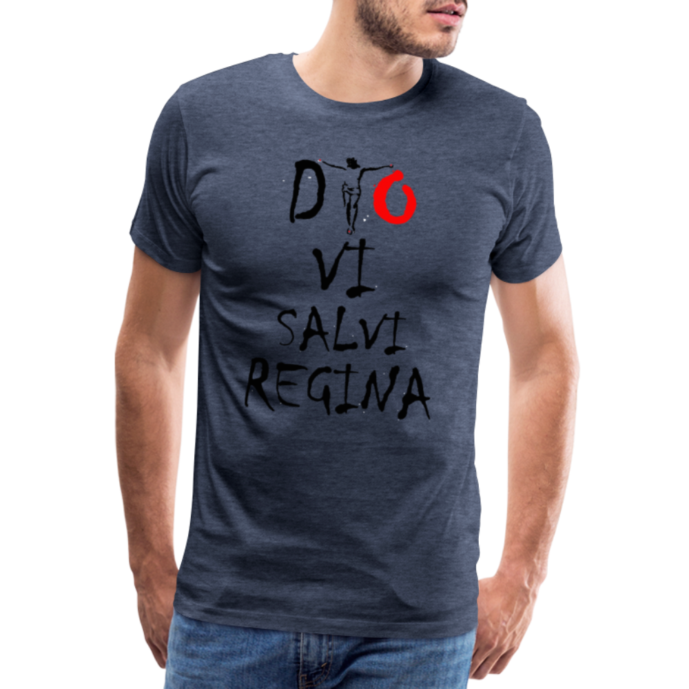 T-shirt Premium Homme Dio Vi Salvi Regina - Ochju Ochju bleu chiné / S SPOD T-shirt Premium Homme T-shirt Premium Homme Dio Vi Salvi Regina