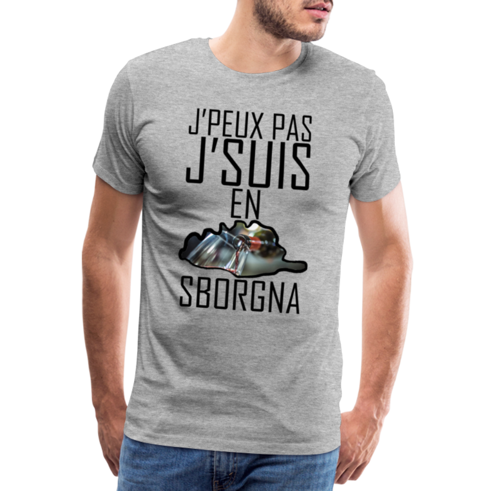 T-shirt Premium Homme J'Suis en Sborgna - Ochju Ochju gris chiné / S SPOD T-shirt Premium Homme T-shirt Premium Homme J'Suis en Sborgna