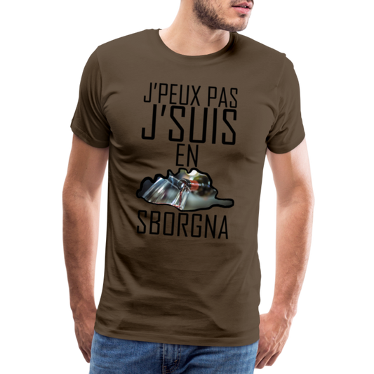 T-shirt Premium Homme J'Suis en Sborgna - Ochju Ochju marron bistre / S SPOD T-shirt Premium Homme T-shirt Premium Homme J'Suis en Sborgna