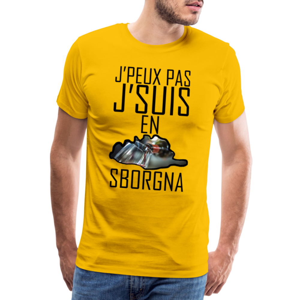 T-shirt Premium Homme J'Suis en Sborgna - Ochju Ochju jaune soleil / S SPOD T-shirt Premium Homme T-shirt Premium Homme J'Suis en Sborgna