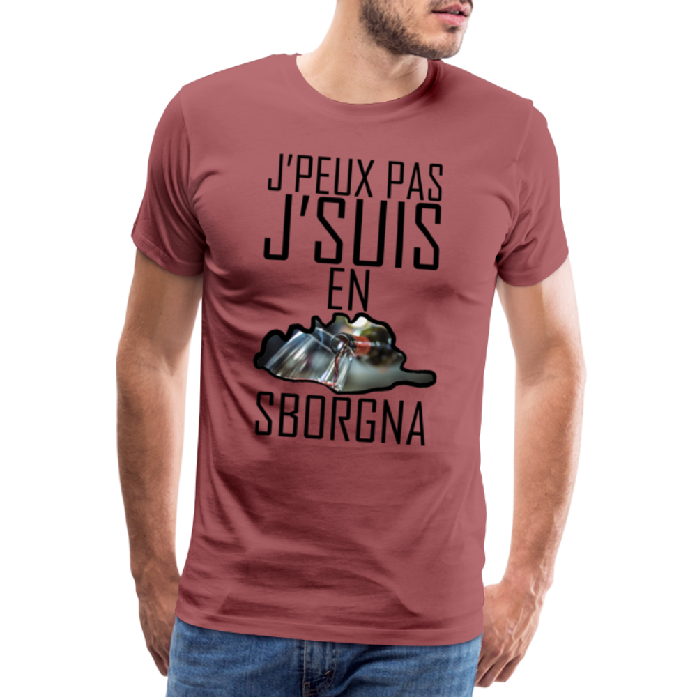 T-shirt Premium Homme J'Suis en Sborgna - Ochju Ochju bordeaux délavé / S SPOD T-shirt Premium Homme T-shirt Premium Homme J'Suis en Sborgna