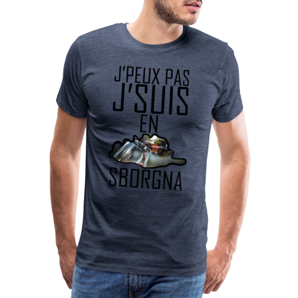 T-shirt Premium Homme J'Suis en Sborgna - Ochju Ochju bleu chiné / S SPOD T-shirt Premium Homme T-shirt Premium Homme J'Suis en Sborgna