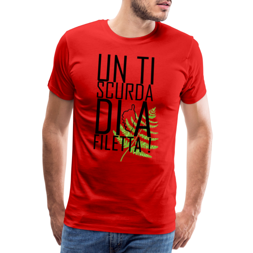 T-shirt Premium Homme A Filetta ! - Ochju Ochju rouge / S SPOD T-shirt Premium Homme T-shirt Premium Homme A Filetta !