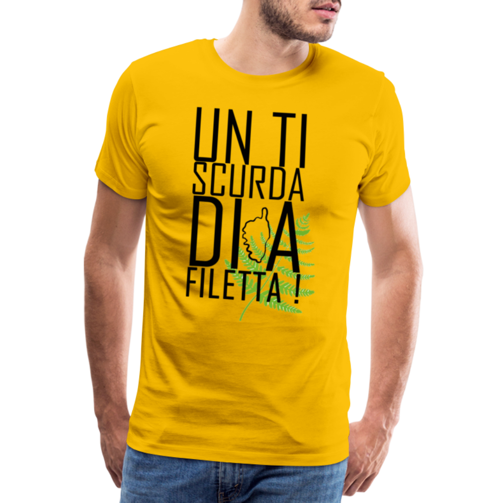 T-shirt Premium Homme A Filetta ! - Ochju Ochju jaune soleil / S SPOD T-shirt Premium Homme T-shirt Premium Homme A Filetta !