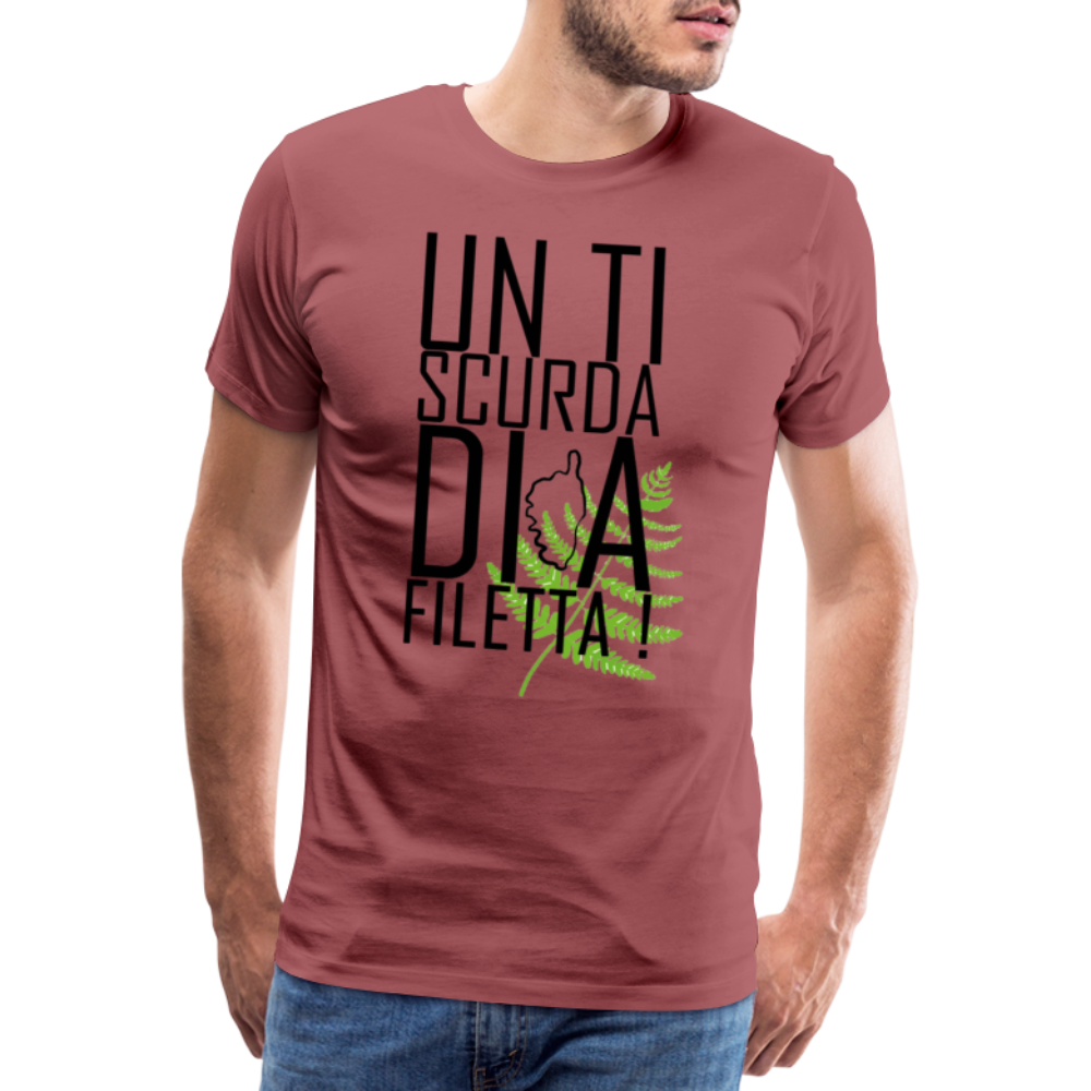 T-shirt Premium Homme A Filetta ! - Ochju Ochju bordeaux délavé / S SPOD T-shirt Premium Homme T-shirt Premium Homme A Filetta !