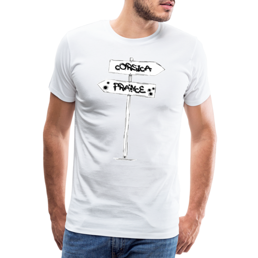 T-shirt Premium Homme Corsica/France - Ochju Ochju blanc / S SPOD T-shirt Premium Homme T-shirt Premium Homme Corsica/France