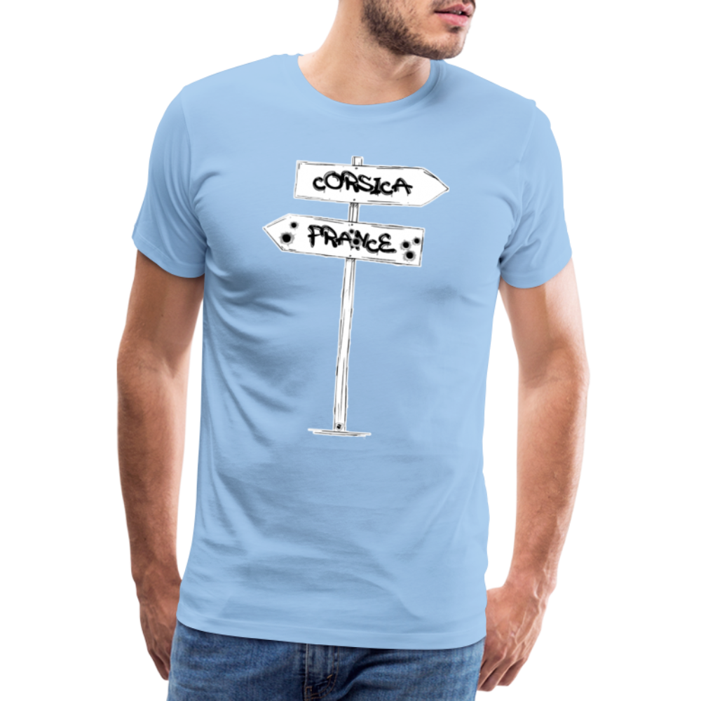 T-shirt Premium Homme Corsica/France - Ochju Ochju ciel / S SPOD T-shirt Premium Homme T-shirt Premium Homme Corsica/France