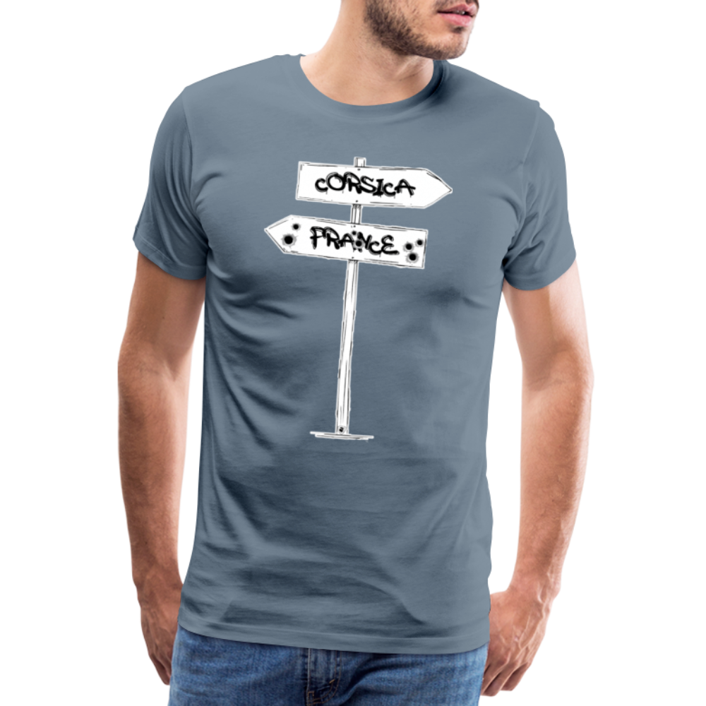 T-shirt Premium Homme Corsica/France - Ochju Ochju gris bleu / S SPOD T-shirt Premium Homme T-shirt Premium Homme Corsica/France